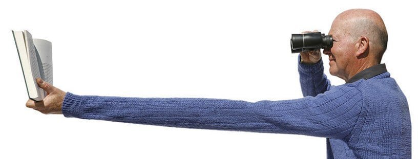 Подобное испытывают люди с неправильной коррекции пресбиопии или дальнозоркости