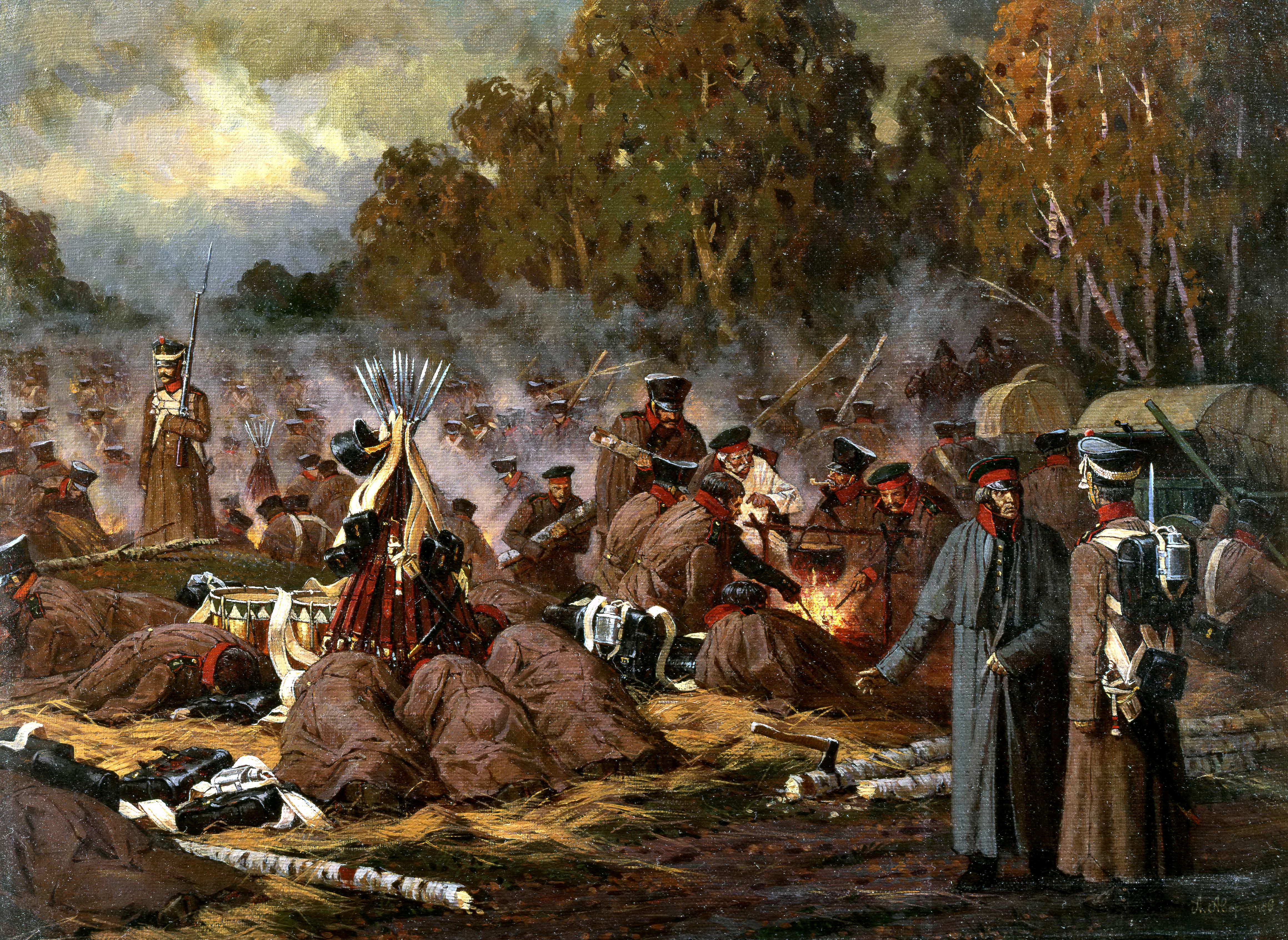 Но тих был наш. Бивак 1812 года Бородино. Тарутинский лагерь 1812.