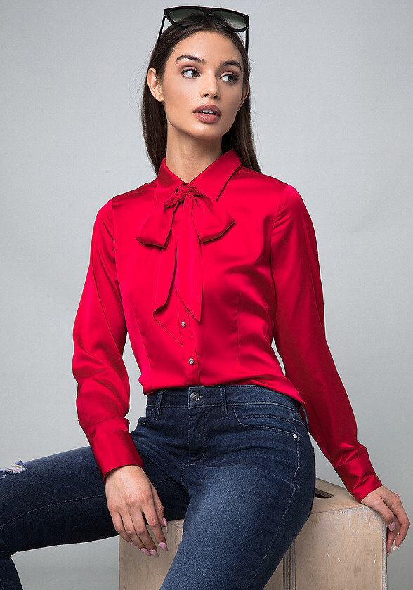 Красные блузки женская. Рубашка женская. Красная блузка. Красная рубашка женская. Блуза с бантом.