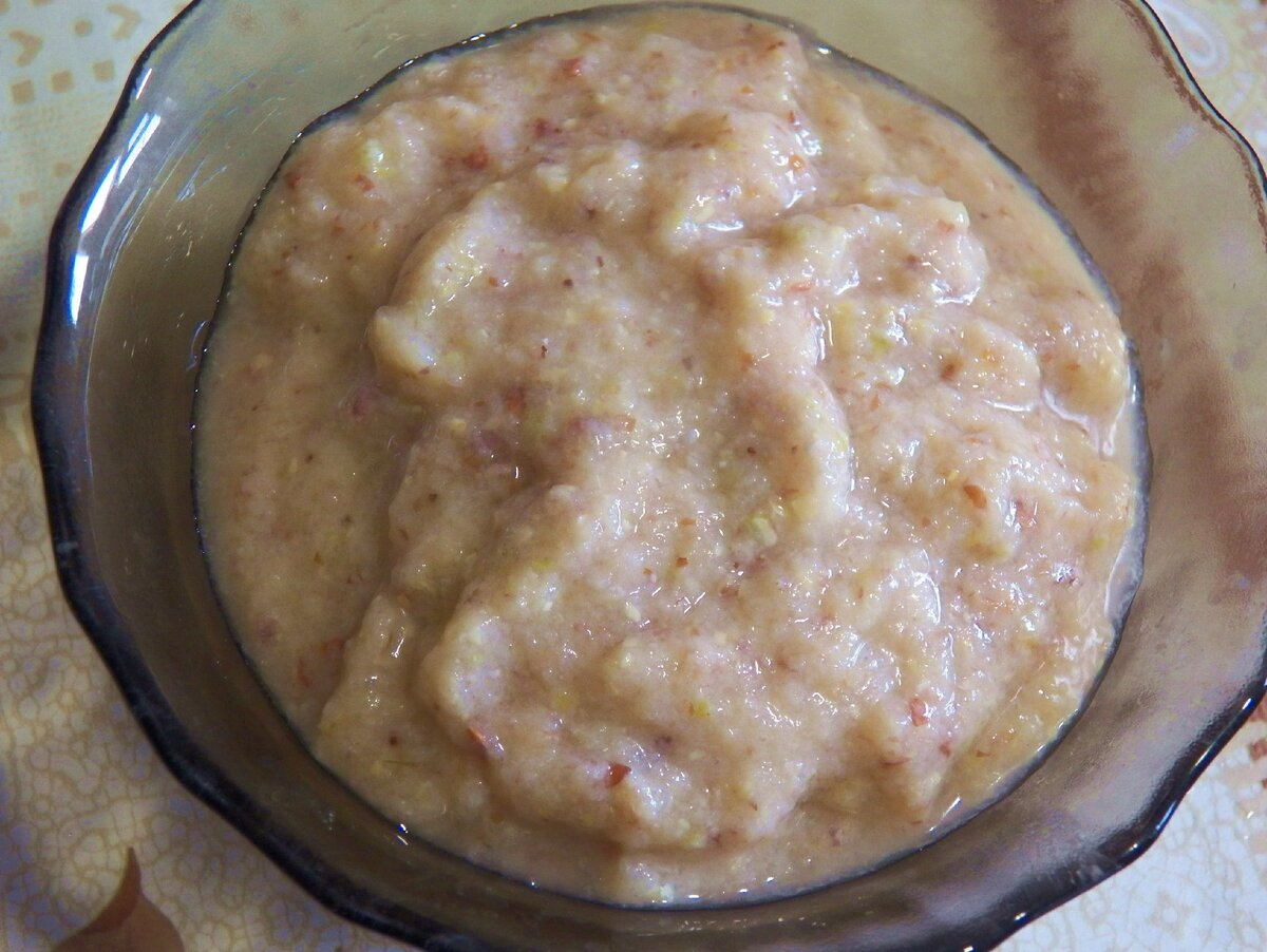 Живое грушевое пюре с очищающим свойством 