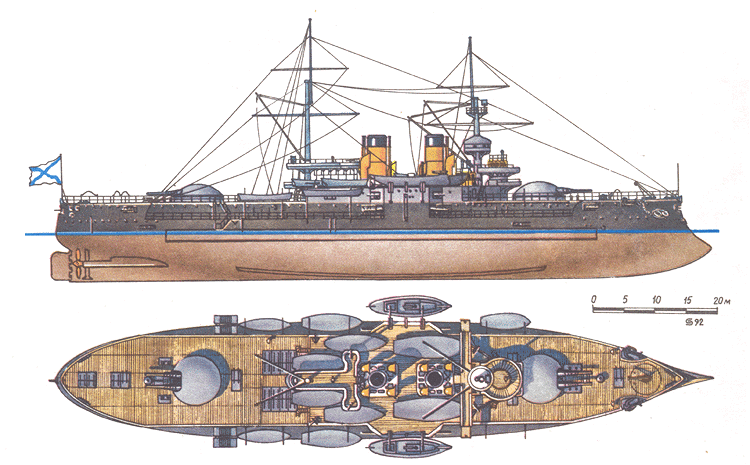 Барбетный броненосец "Двенадцать апостолов"