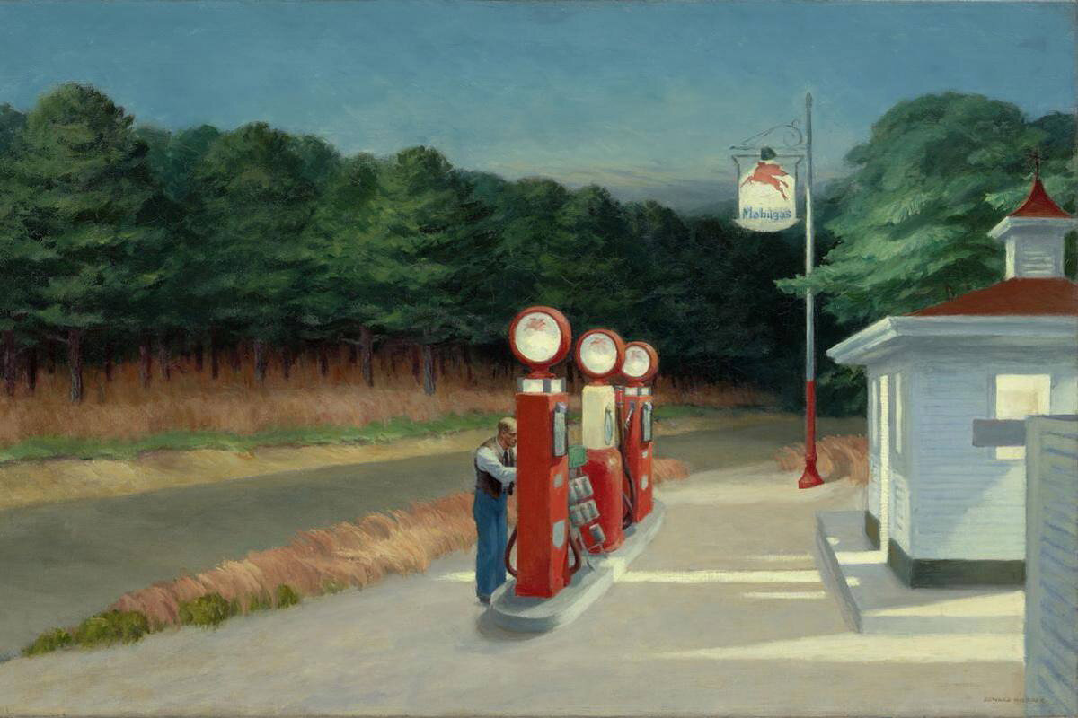 Эдвард Хоппер, «Заправочная станция», 1940.