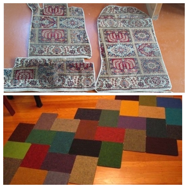 Что можно сделать из старого паласа Ковёр своими руками (Diy) Area rugs diy, Diy rug, Large area rugs