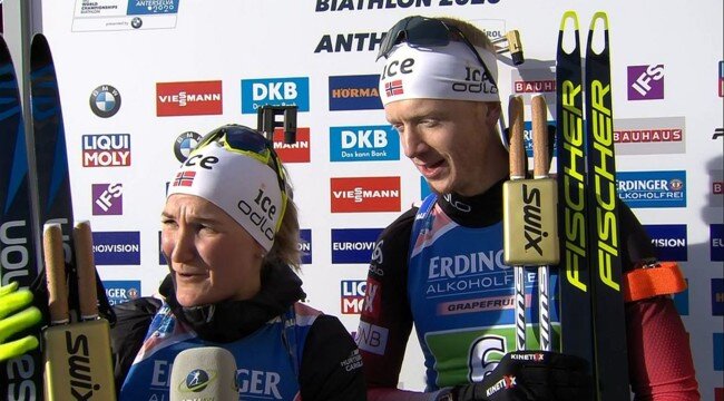 Гонку выиграл норвежский дуэт - Марте Рёселанд и Йоханнес Бё