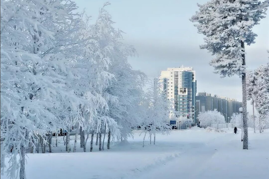 Когалым зимой фото