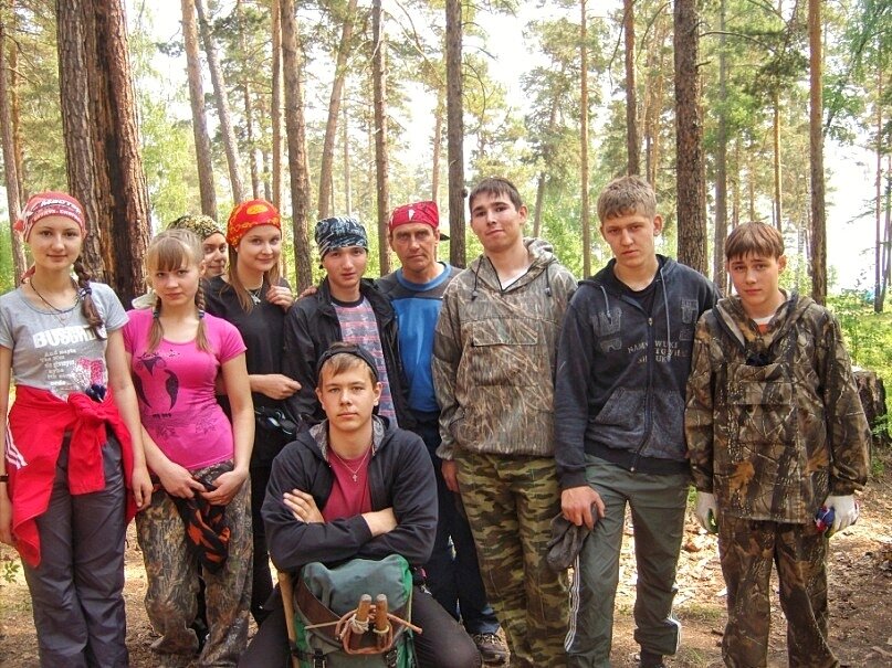 Наша команда на ежегодных соревнованиях по спортивному туризму. г. Братск, 2009 год