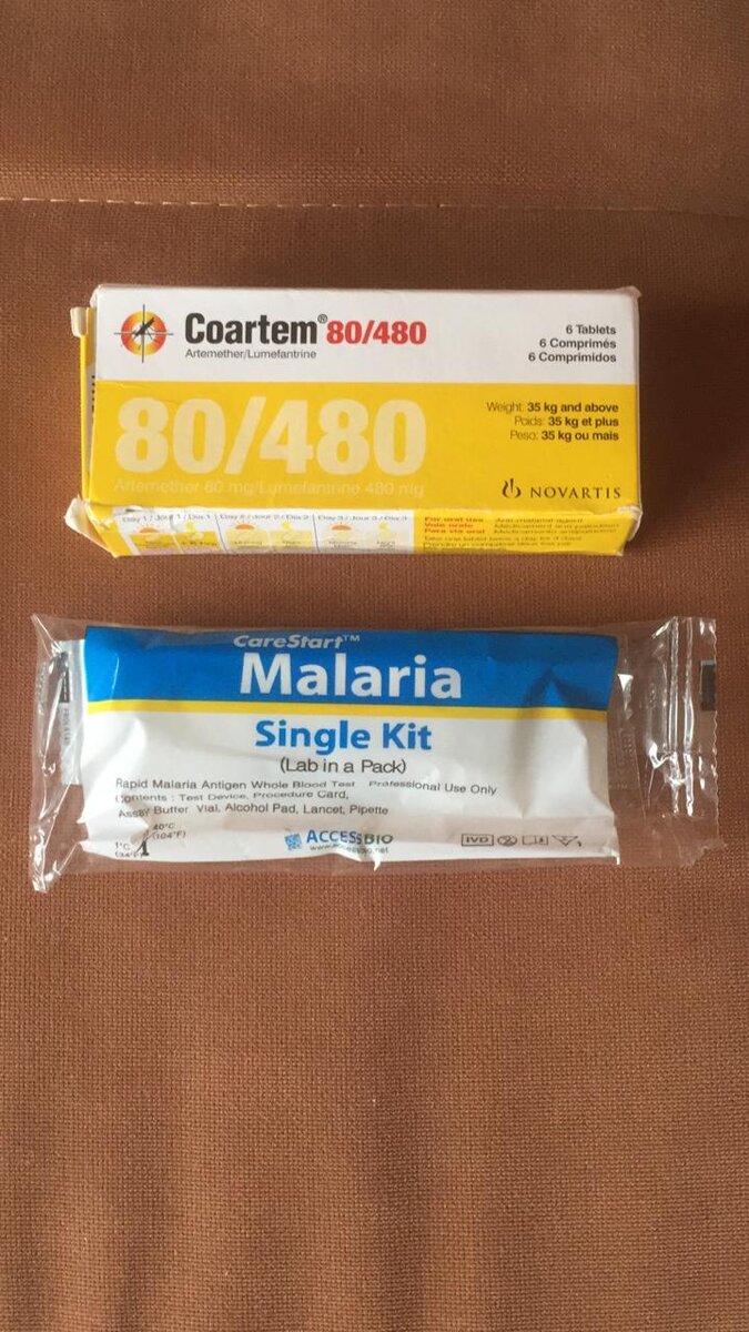 Коартем и тест в упаковке