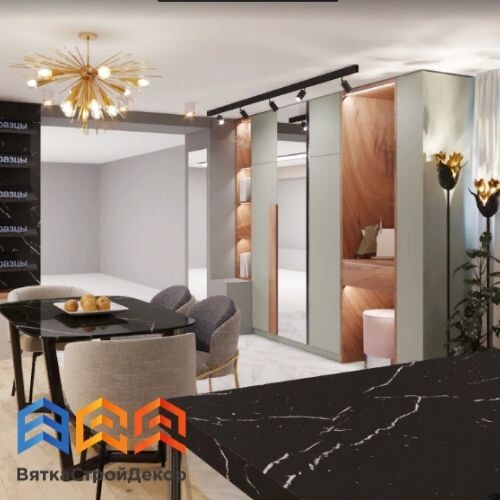 На фото - дизайн-проект будущего салона мебели. 