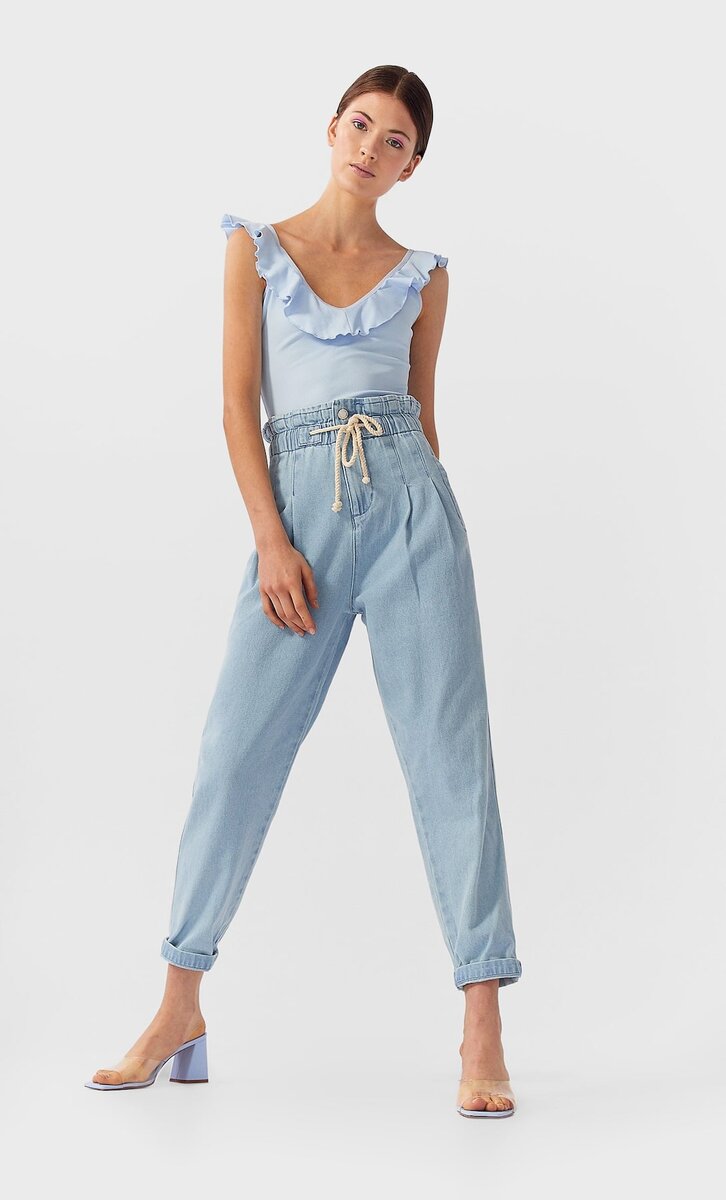 Джинсы свободного кроя, Stradivarius