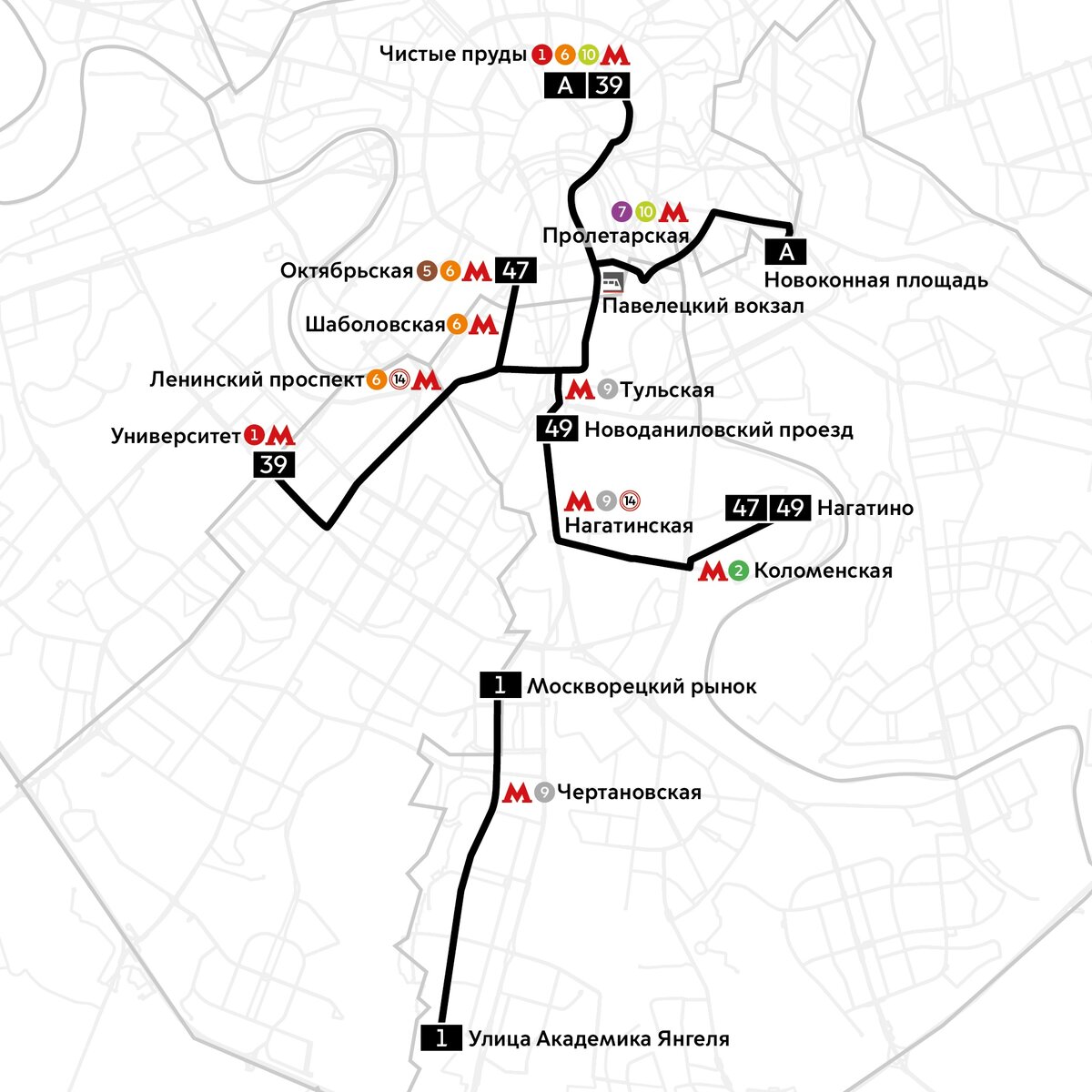 Маршруты трамваев в москве схема