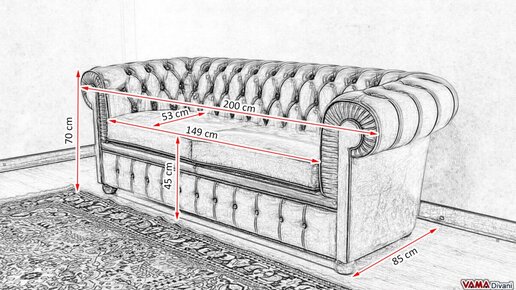 Диван Честер своими руками: чертежи и схемы, видео