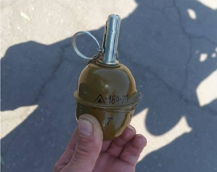 РГД 5 с пулей. Фото из Твиттера отряда Торнадо. @Tornado_Bat 