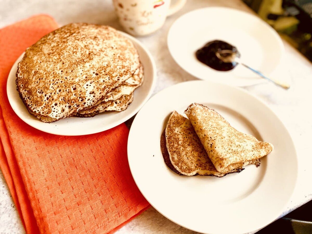 Блин с манкой и овсянкой