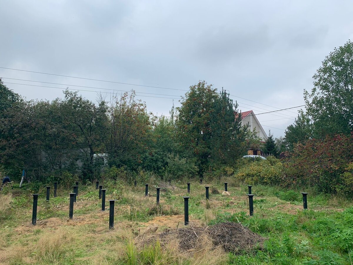 Установка свай