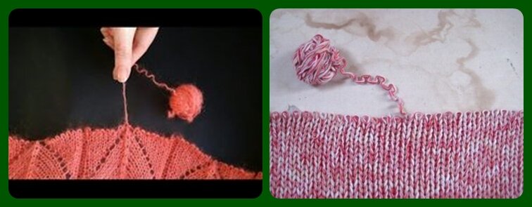 роспуск изделий ручной вязки более быстрый процесс, чем само вязание