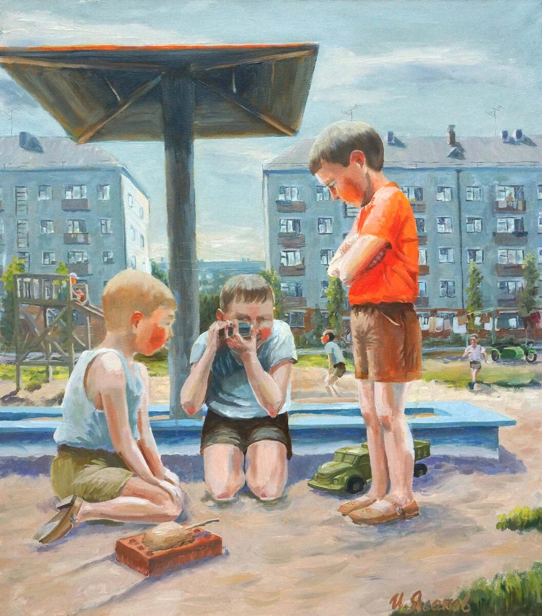 Ясаков Игорь Майский жук в спичечном коробке 80х70 хм 2017 г 