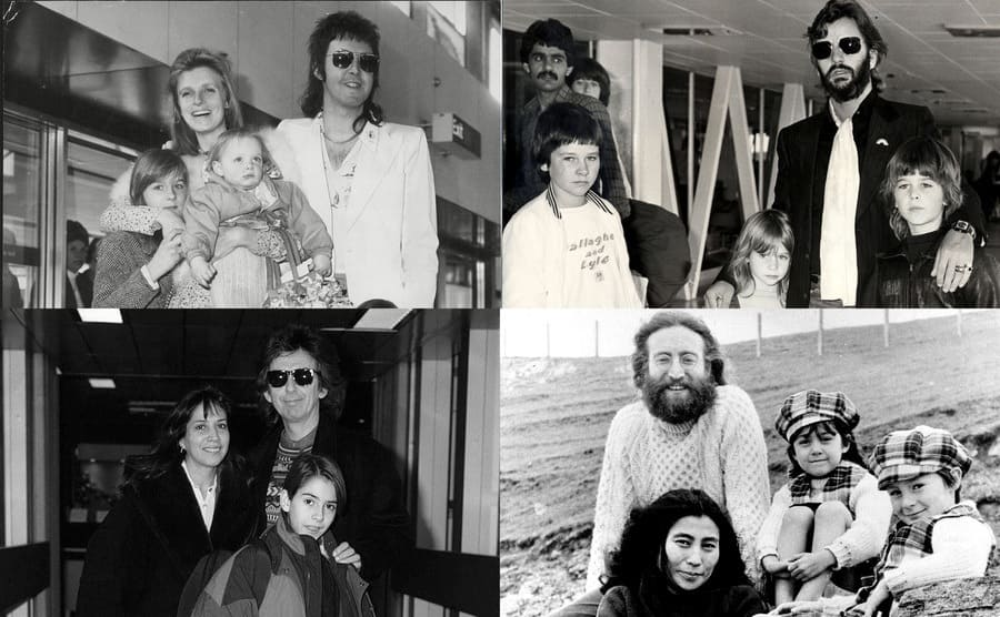 Битлз со своими детьми