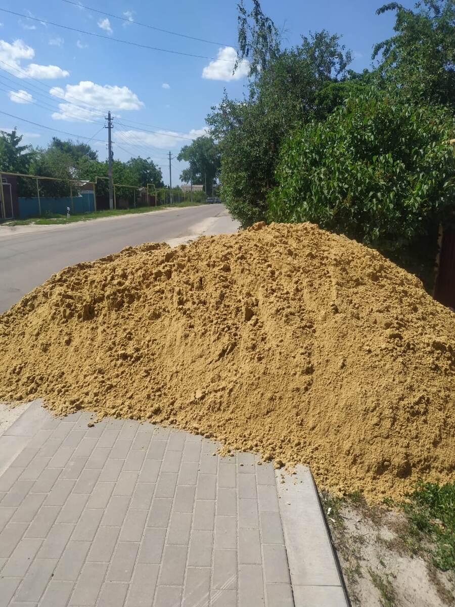 Если песок не убрать за неделю, то администрация выпишет штраф. 