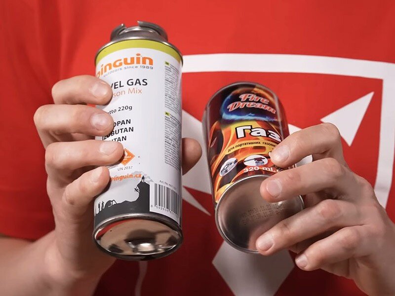 на сколько хватает баллончика газа