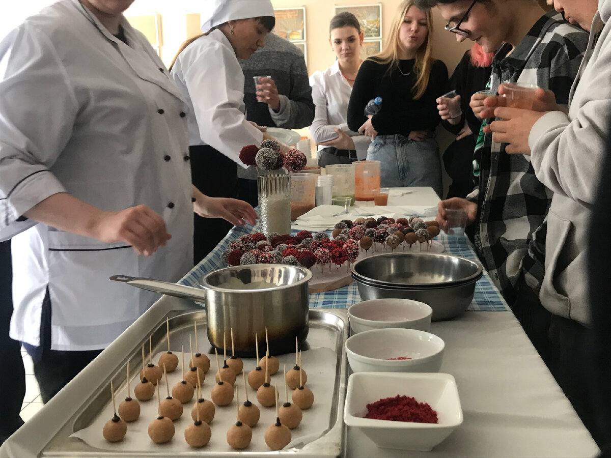 Фото с мастер класса, в моем колледже 