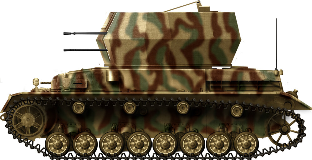 Flakpanzer IV/2cm Vierling “Wirbelwind”.