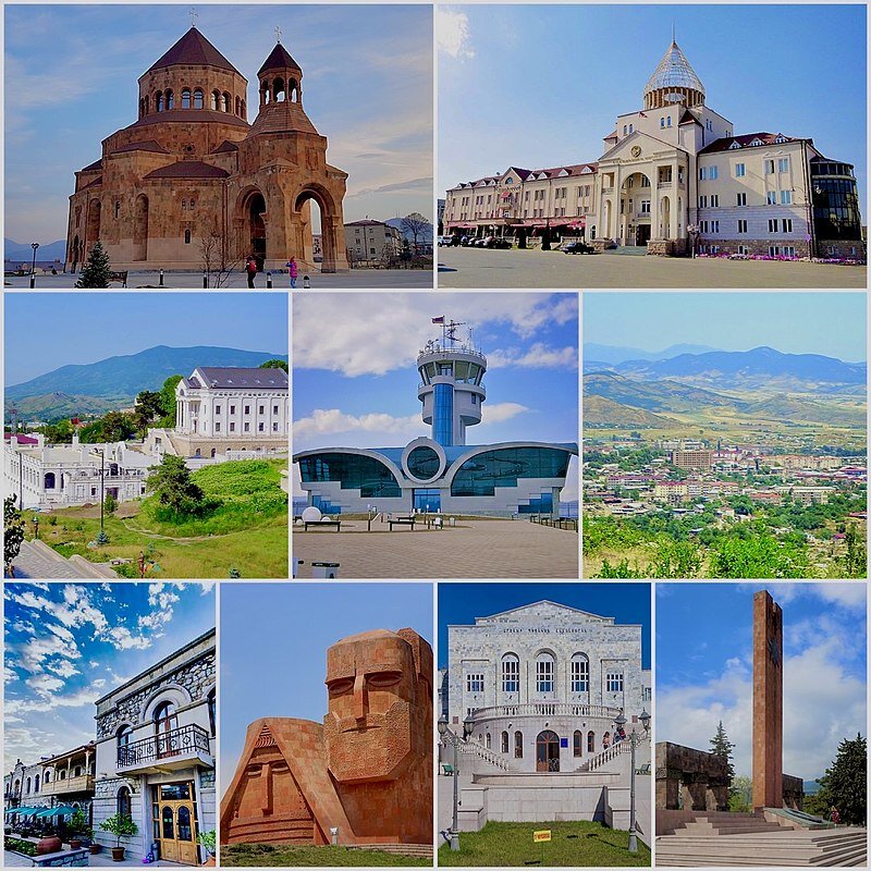 Столица Нагорно-Карабахской Республики (Республики Арцах) - Степанакерт.