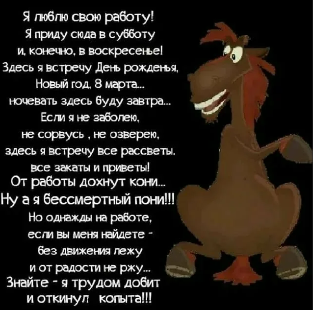 Стихотворение ну ну ну ну. От работы дохнут кони ну а я Бессмертный пони стих. Стих я люблю свою работу. Стишок про Бессмертного пони. Бессмертный пони стих.