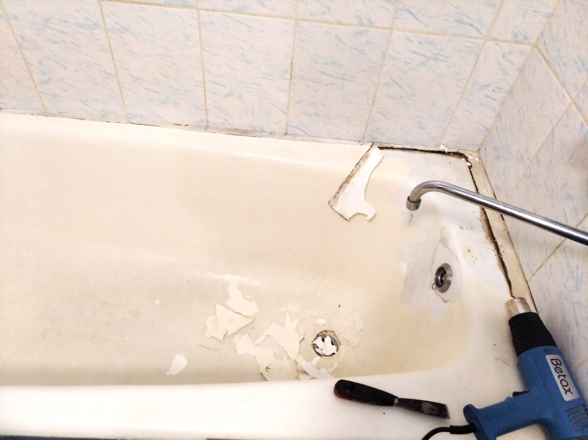 Реставрация ванны жидким акрилом в Харькове
