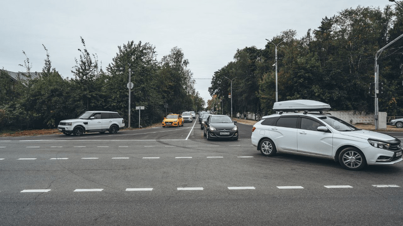    Дополнительная автомобильная полоса на выезде из поселка Новый городок городского округа Щелково © Пресс-служба администрации г.о. Щелково