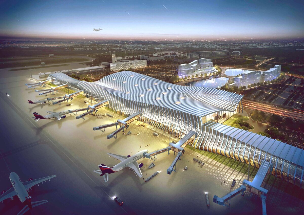 Новый терминал аэропорта города Симферополь