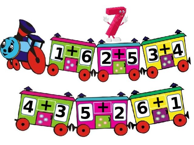 Паровоз цифр. Числовой паровозик состав числа. Числовой паровозик для детского сада. Паровозик с числами. Числовые вагончики с паровозом.