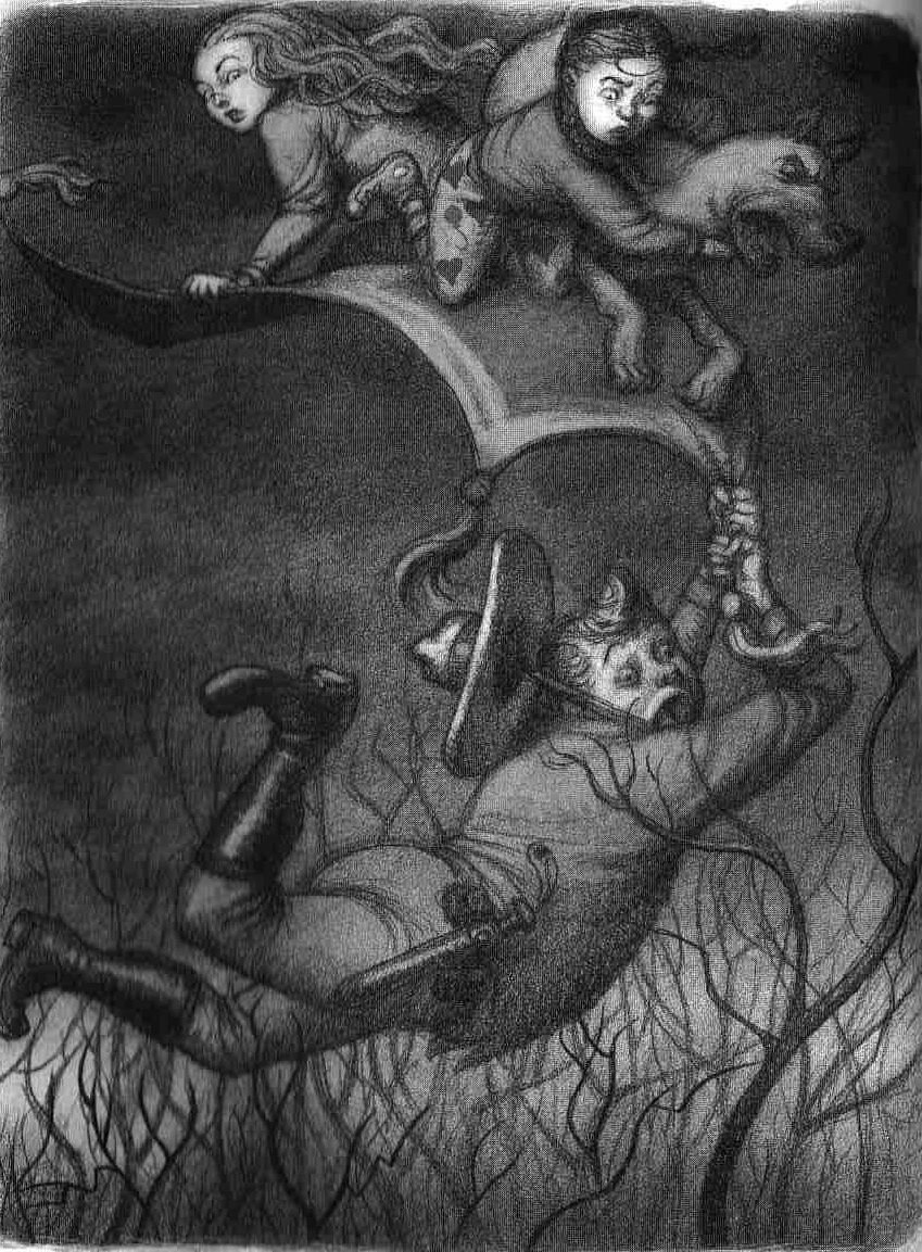 Художник Питер Фергюсон. Рисунок из книги "Сестры Гримм"