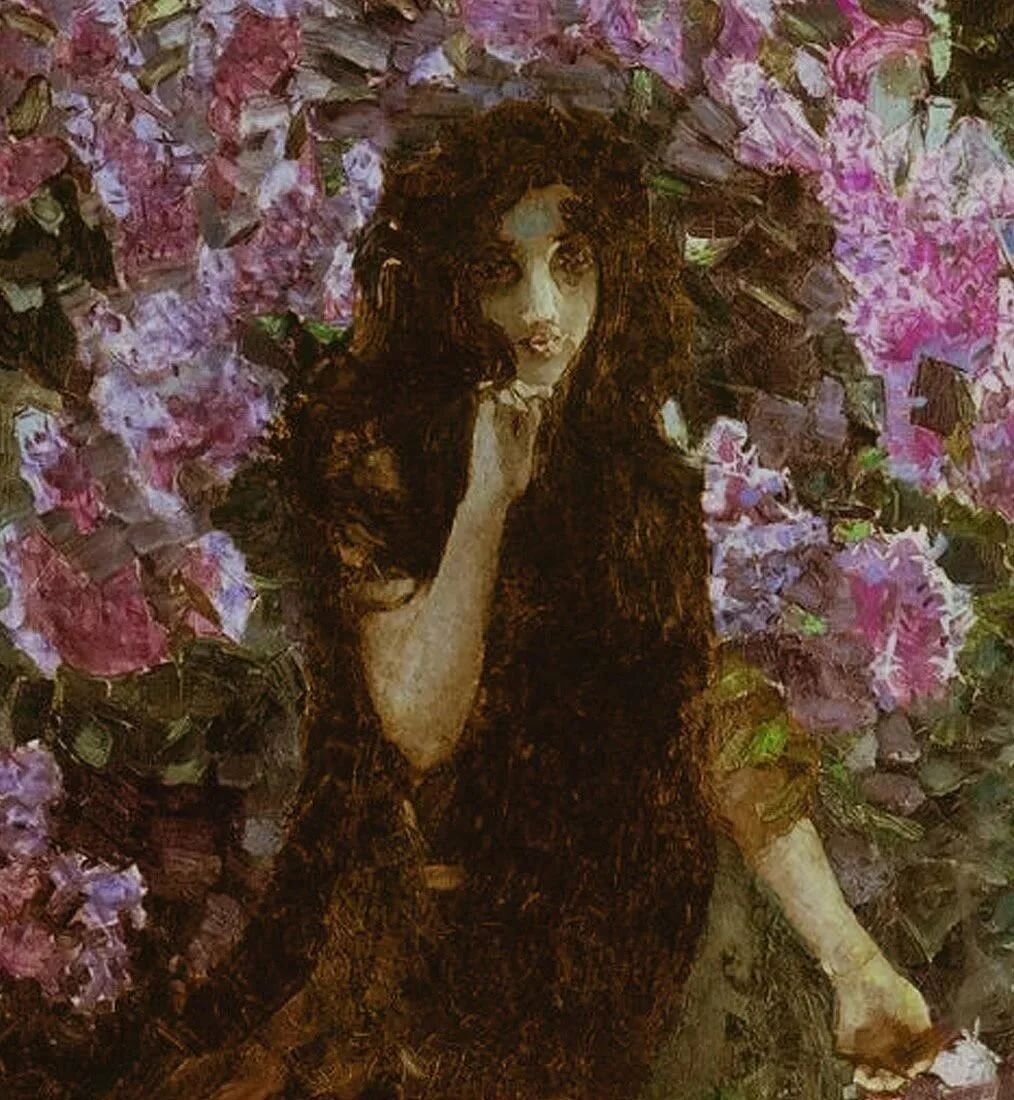 Михаил Врубель. «Сирень» (фрагмент), 1900