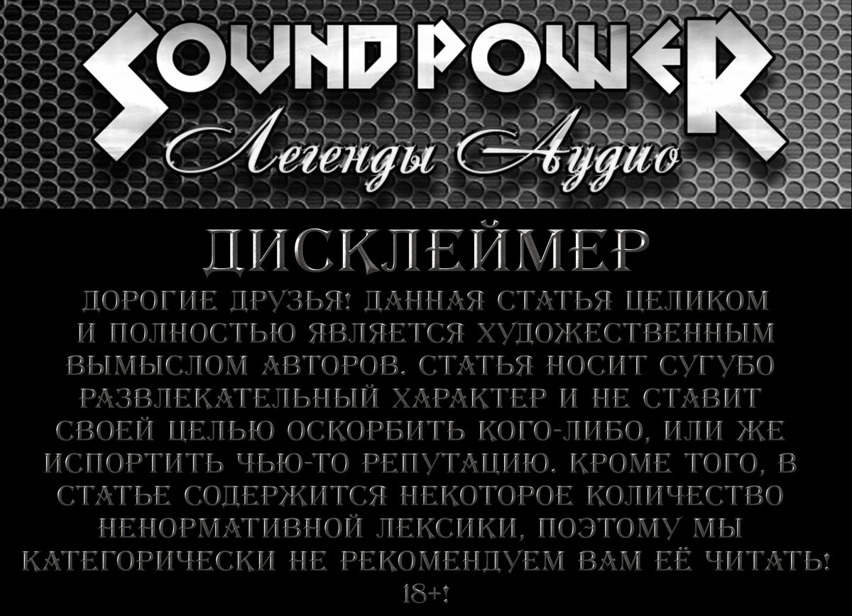 Дисклеймер.