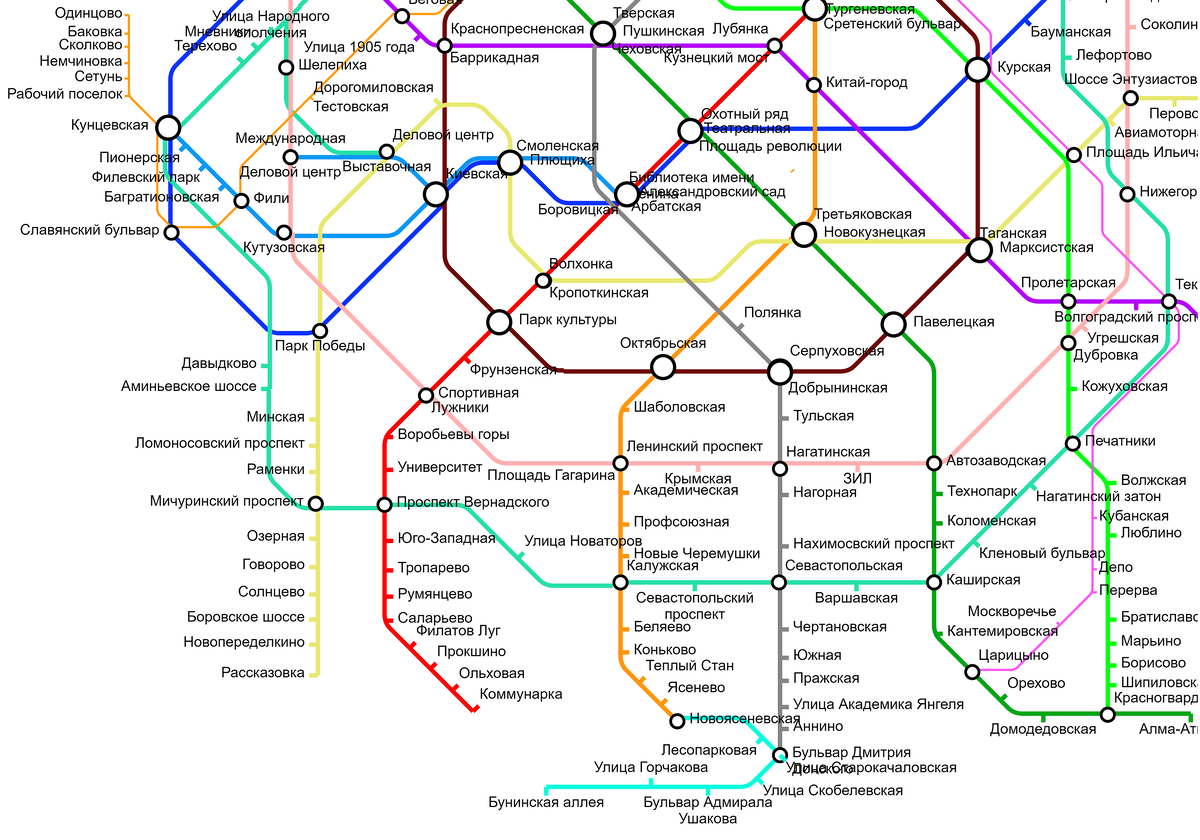 Официальный проект соединения Калининского и Солнцевского радиусов