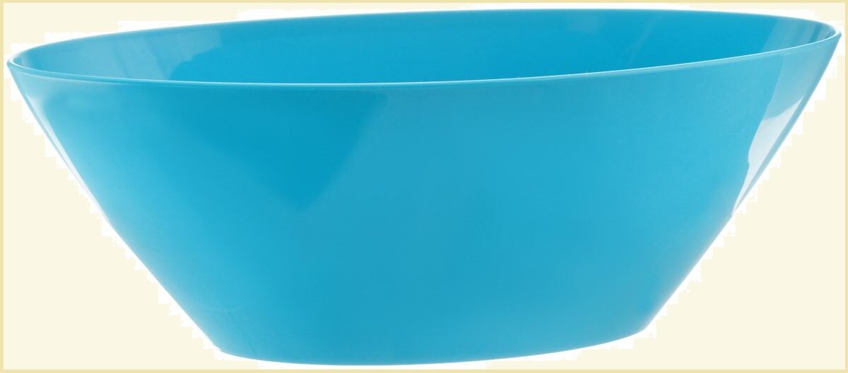 Кашпо-лодочка бирюзового цвета