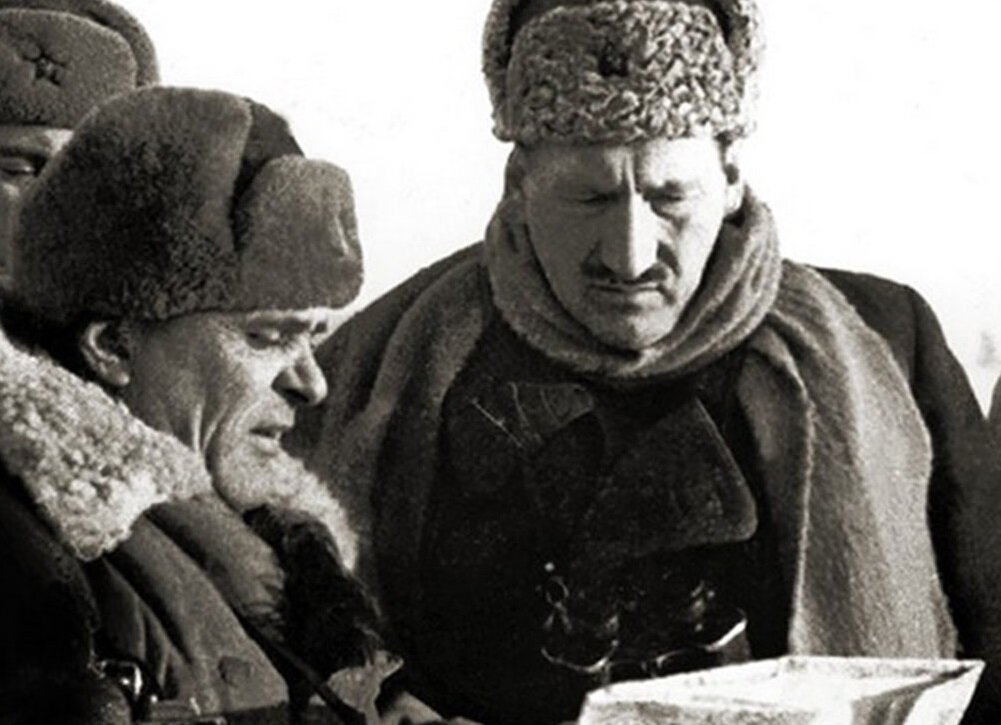 На передовой.