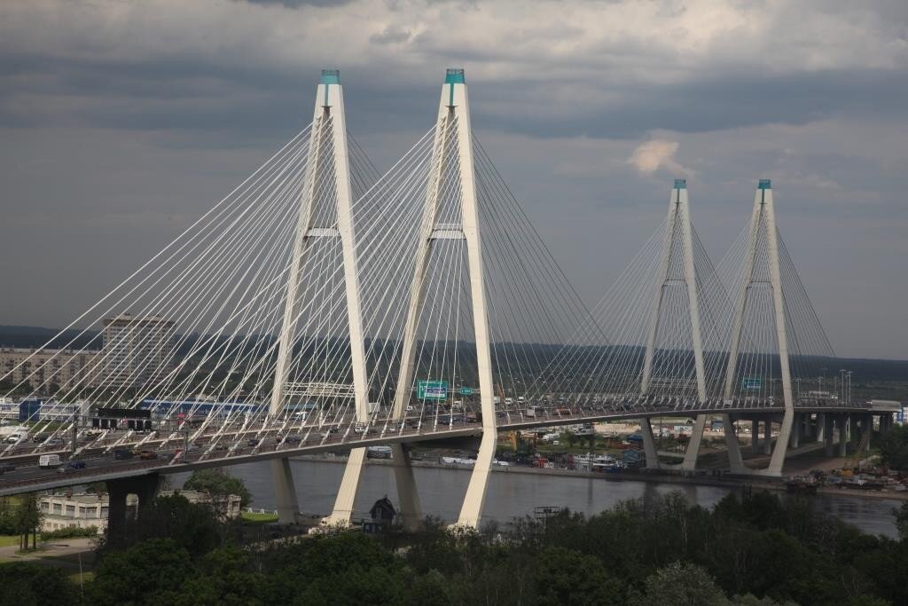 Большой обуховский мост в санкт петербурге фото