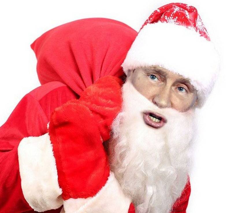 Дед мороз там. Дед Мороз. Путин дед Мороз. Путин в костюме Деда Мороза. Новый год дед Мороз.