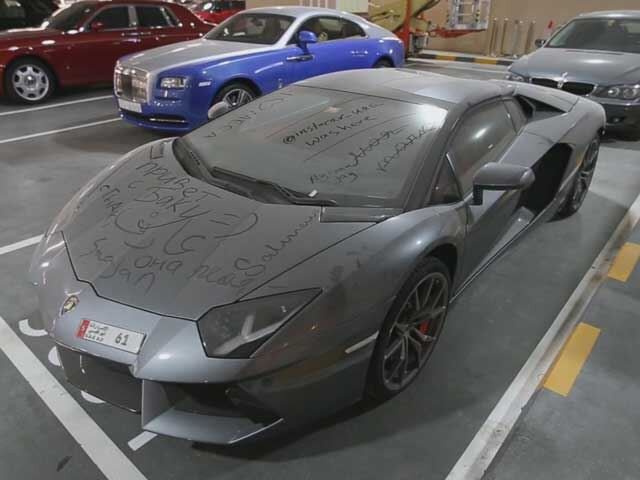 Брошенное авто на подземной стоянке