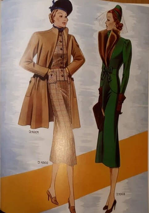 Модная иллюстрация 1938 года