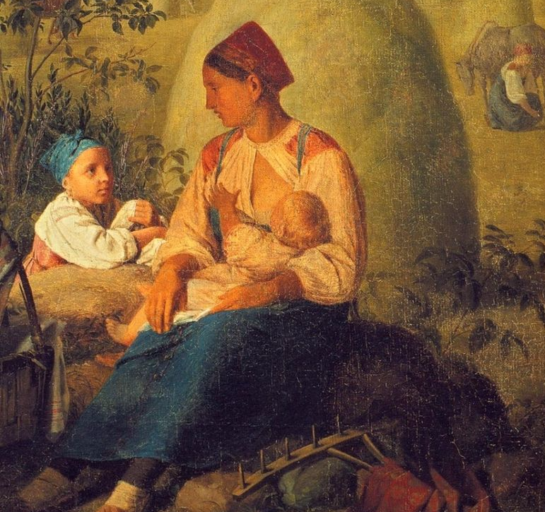 А. Г. Венецианов (1780-1847) "Сенокос"