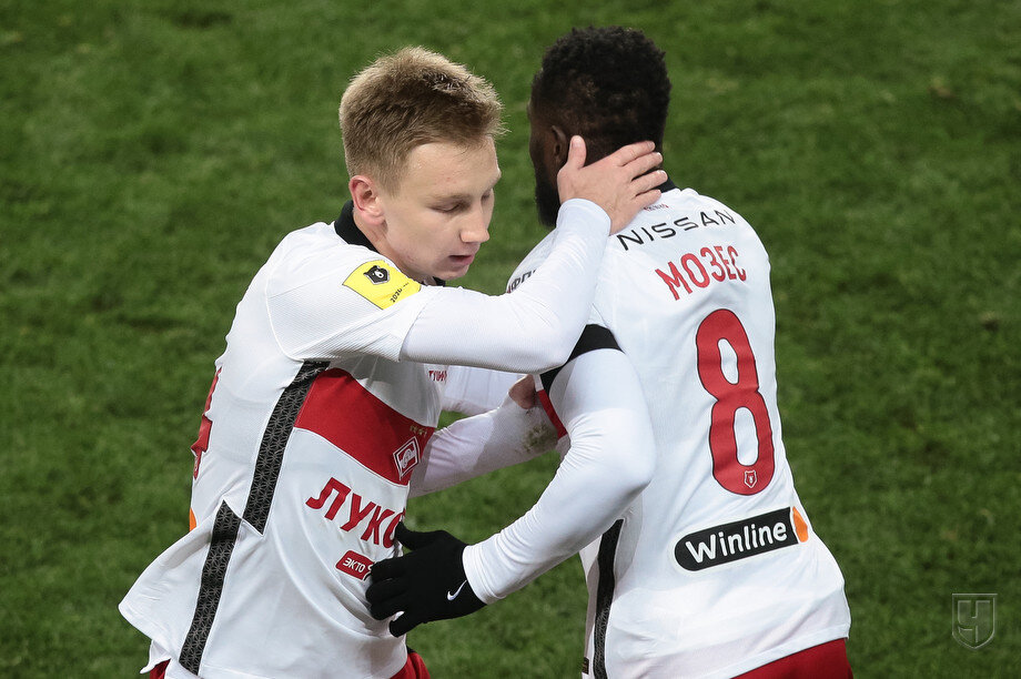 Виктор Мозес дебютирует за Спартак. Фото с сайта championat.com