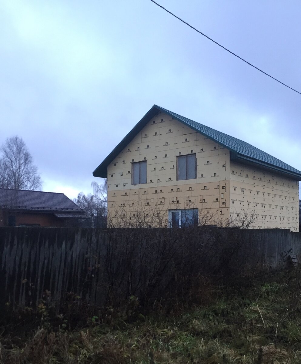 Утеплённый дом пенополистиролом