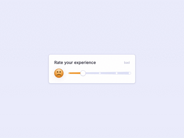 Слайдер оценки от Aaron Iker