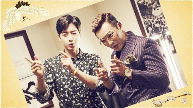 Пак Хэ Чжин и MC Ding Dong репетируют приветствие