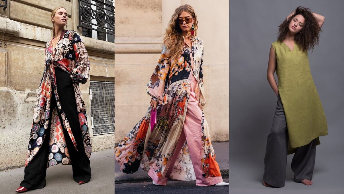 Современные и бохо образы, в которых платье надевают вместе с брюками (3 - Shantima)