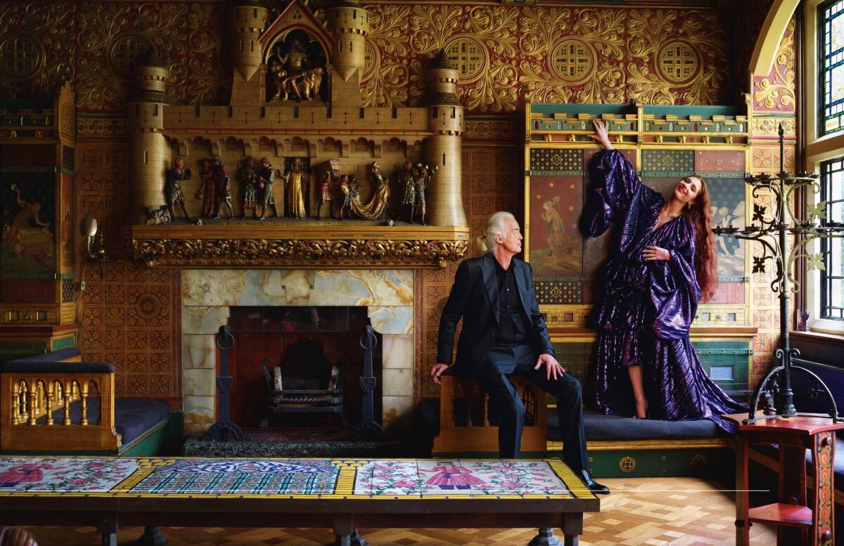 Джимми Пейдж и Скарлетт Сабет