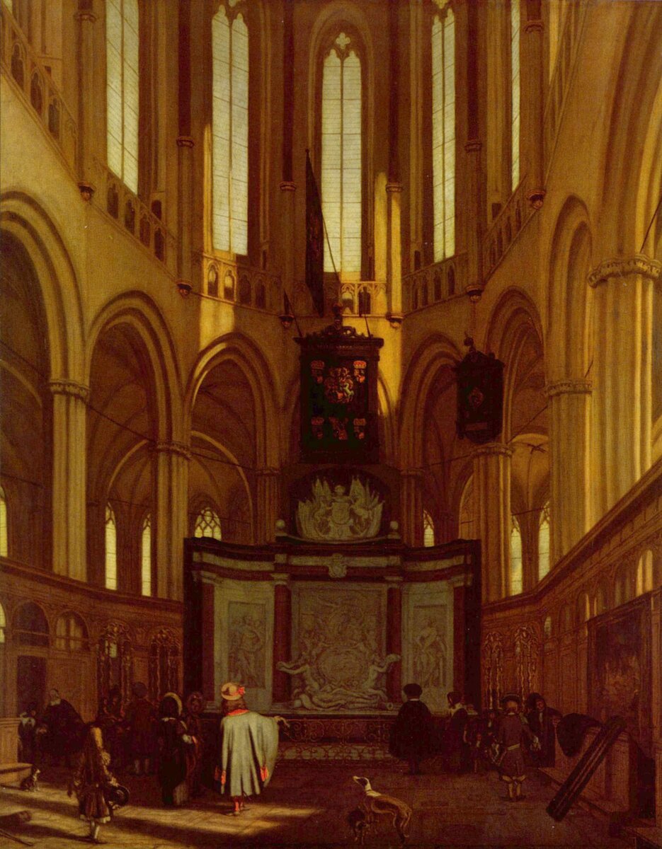 Эмануэль де Витте. «Хор новой церкви в Амстердаме», 1683
