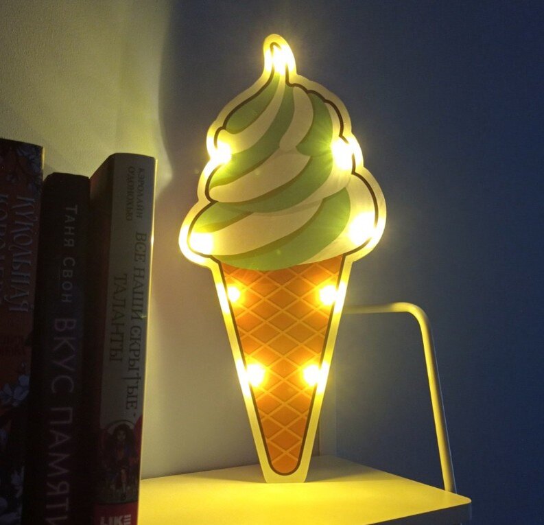  JOX Lights Ice Cream LED Sign